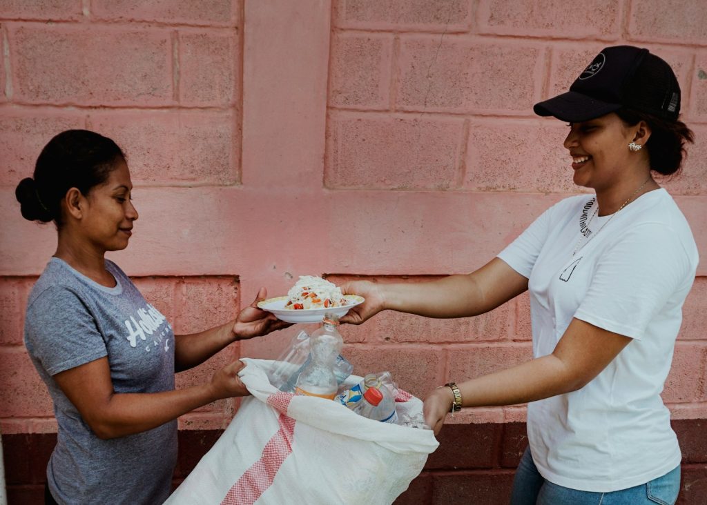 offering food